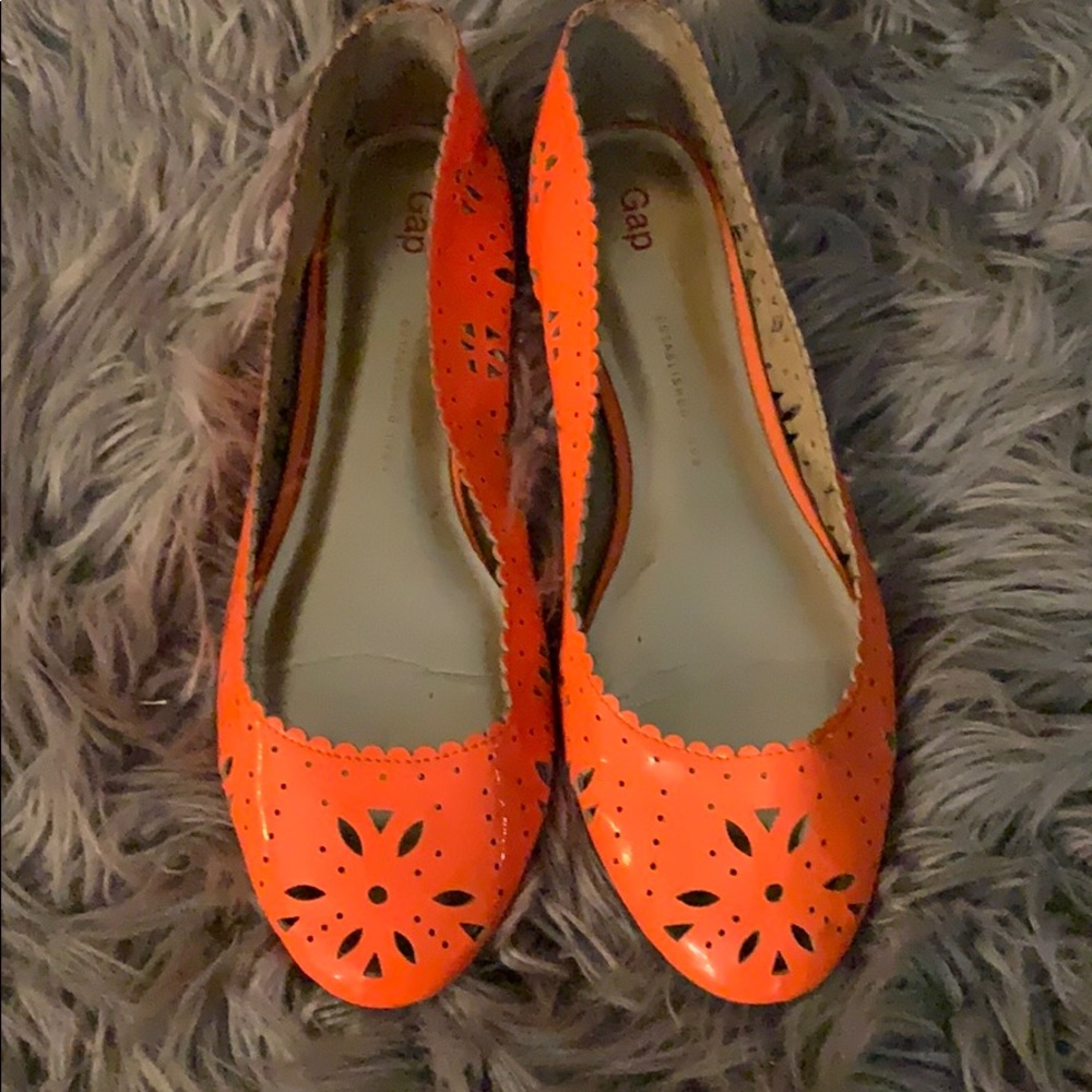 Orange flats